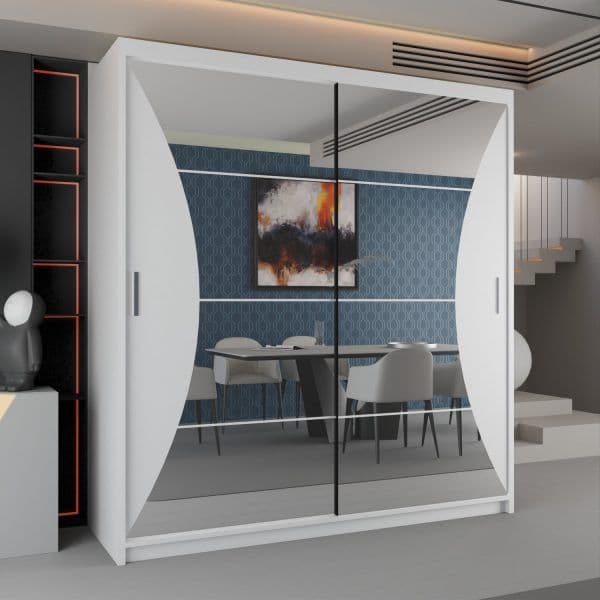 CALIFORNIA WHITE WARDROBE 150cm/203cm
