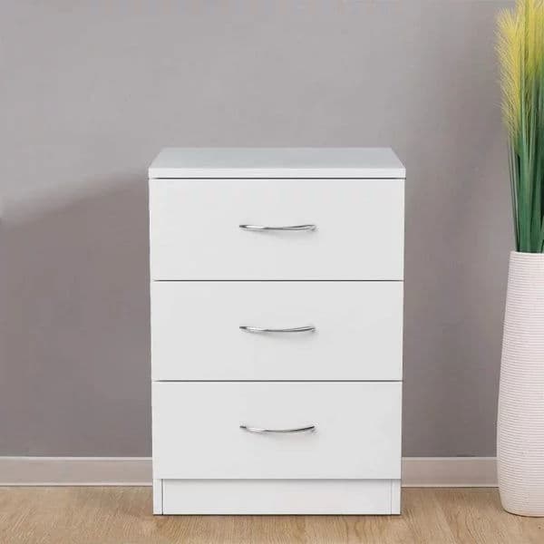 White Bedside Drawers