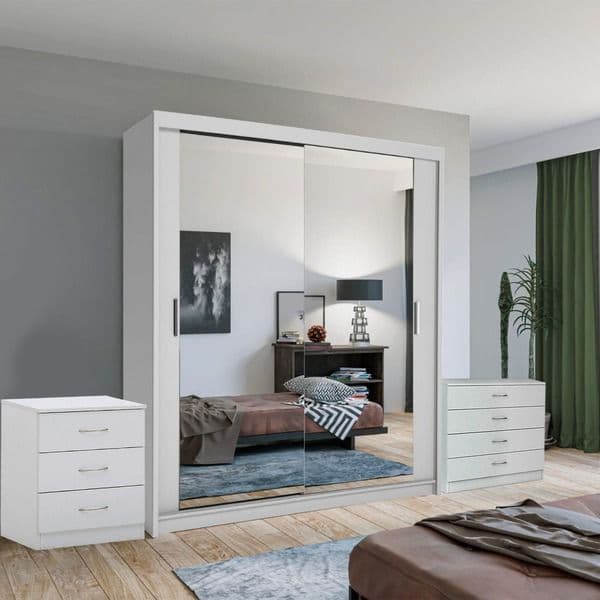 CHICAGO WHITE WARDROBE SET