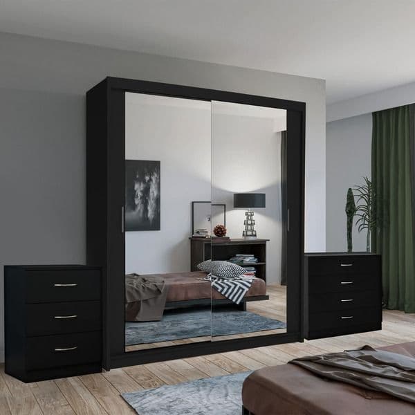 CHICAGO BLACK WARDROBE SET