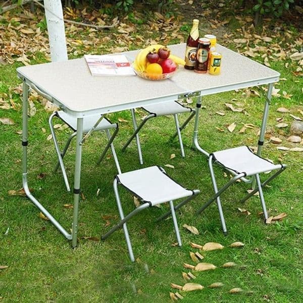 Foldable Camping Table with Chairs