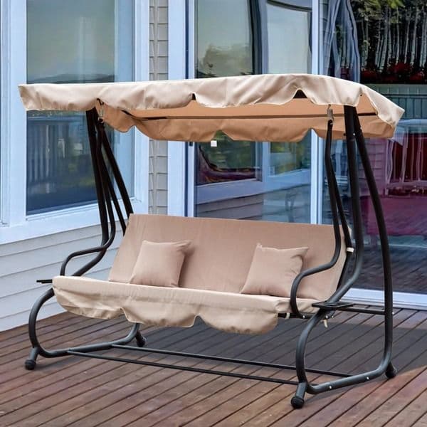 3-Seater Swing Chair &amp Canopy