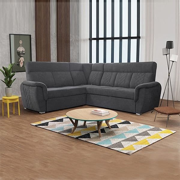 SELLY GREY LARGE CORNER SOFA
