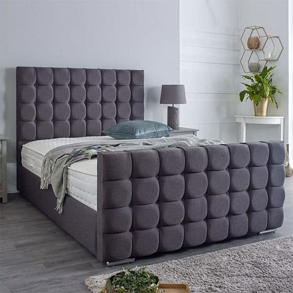 Lauren Crush Fabric Single, Double, King Size, Super King Bedroom Bed