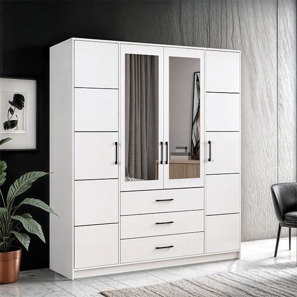 Barcelona 200 White Wardrobe