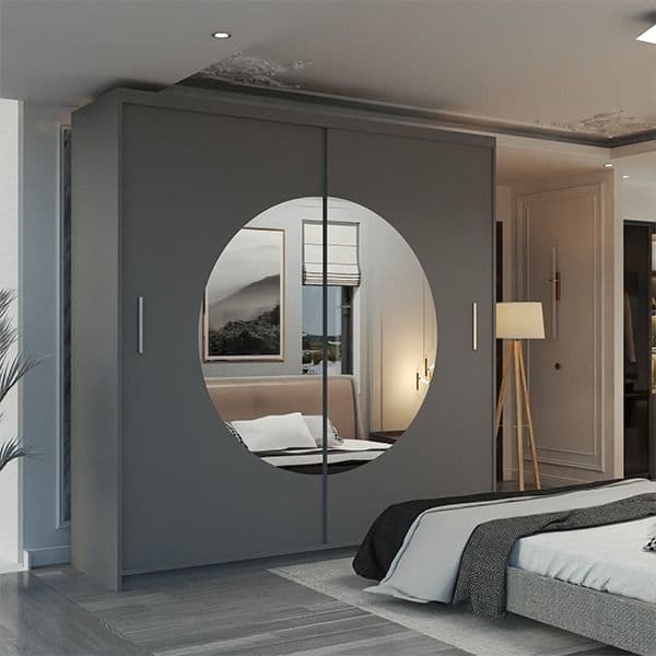 MOON GREY WARDROBE 150cm/203cm