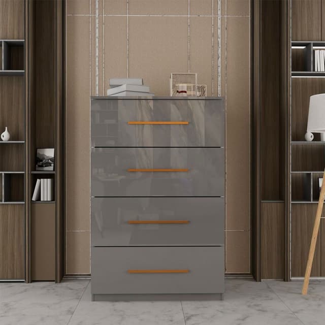 4 Drawer chester High Gloss