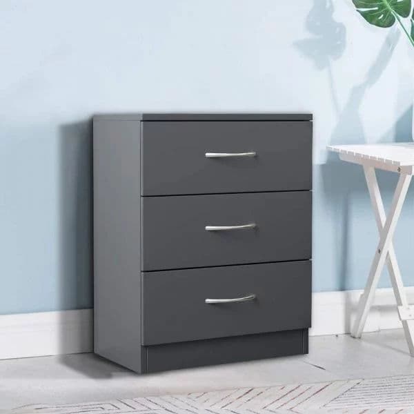 Grey Bedside Drawers