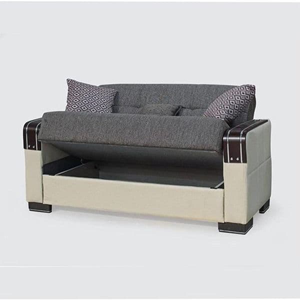 MALTA BROWN 2 SEATER SOFA BED