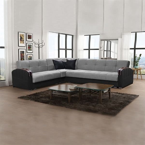 FUTURO GREY CORNER SOFA BED