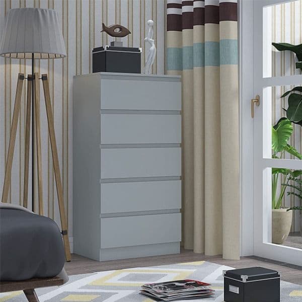 Matt Grey Bedroom Chests of Drawers