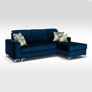 Borys Blue mini sofa bed