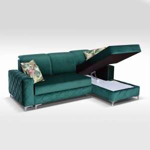 Borys Green mini storage sofabed
