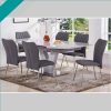 ELIZA GREY TABLE WITH 6 CHAIR