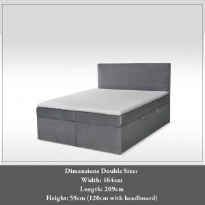 BOX SPRING STORAGE BED DOUBLE SIZE
