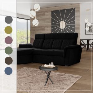 SELLY BLACK SMALL SOFA BED COLOR VARIATION