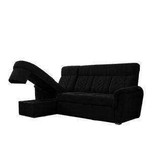 SELLY BLACK SMALL SOFA BED STORAGE