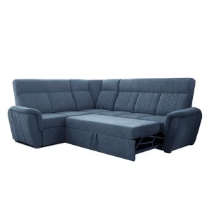 SELLY BLUE LARGE CORNER SOFA BED