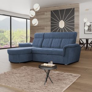 SELLY BLUE SMALL SOFA BED