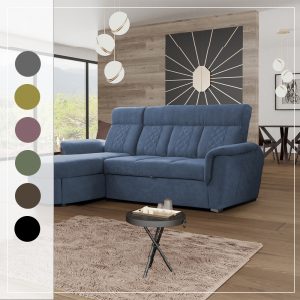 SELLY BLUE SMALL SOFA BED COLOR VARIATION