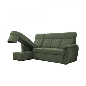 SELLY GREEN SMALL SOFA BED STORAGE