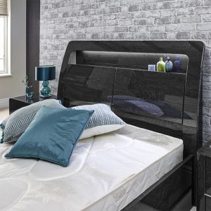 BLACK RUGBY HIGH GLOSS BED