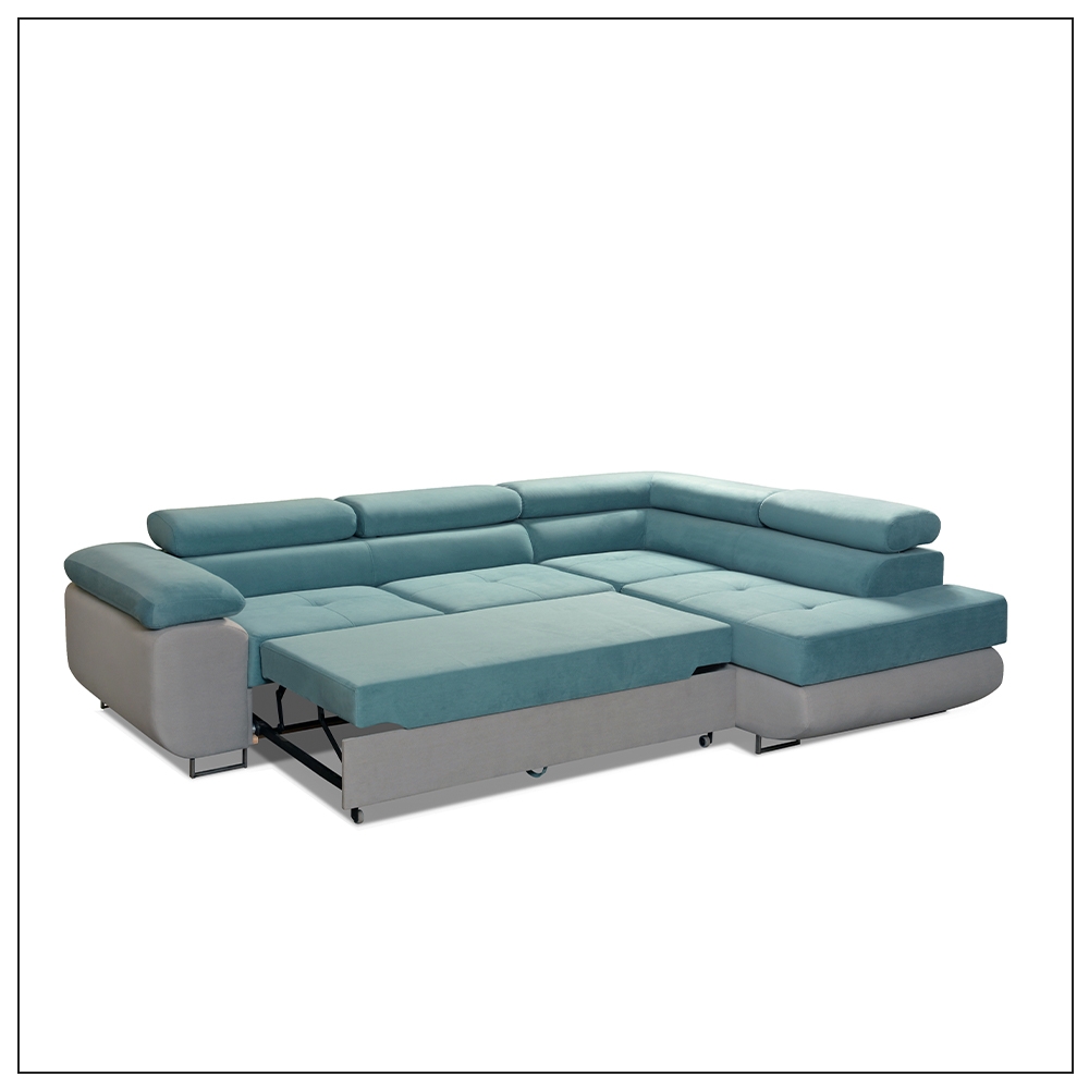 Lido Sky Blue Sofa bed