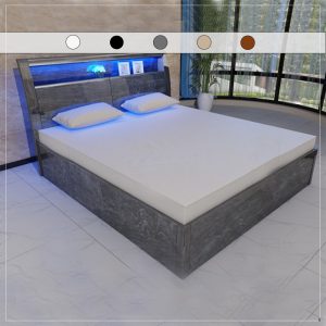 RUGBY GREY HIGH GLOSS BED COLOR VARIATION